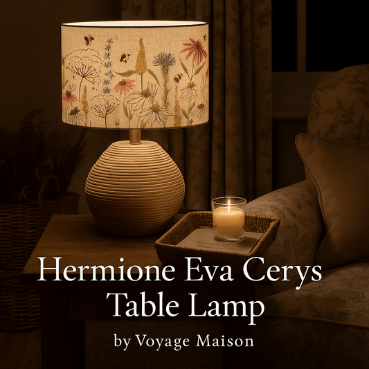 Voyage Maison (Riva Home) Voyage Maison Lamp Bundle HERMIONE EVA CERYS COMPLETE TABLE LAMP Linen | Mango Wood by Voyage Maison