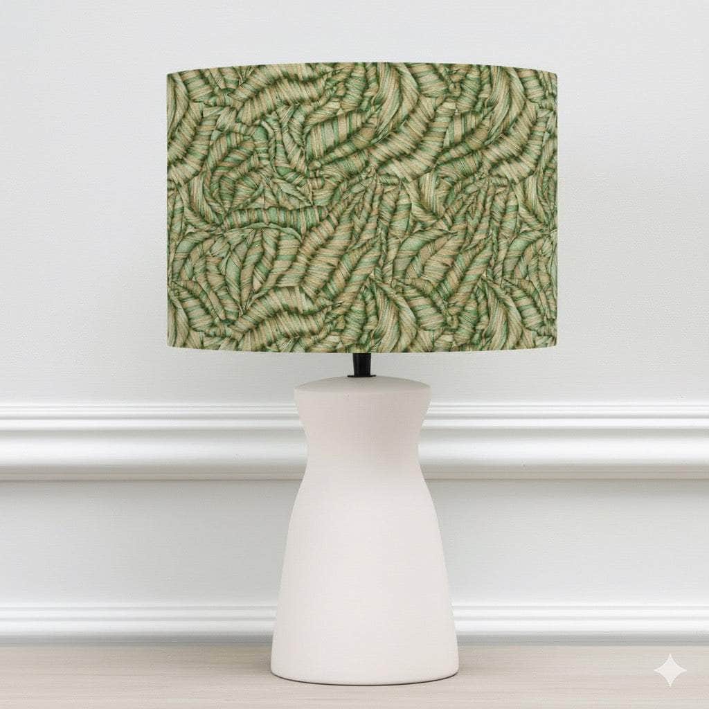 Voyage Maison (Riva Home) Voyage Maison Lamp Bundle MUSA EVA HAND ROLLED SHADE & ALBURY BASE | KIWI | ECRU | COMPLETE CERAMIC TABLE LAMP by Voyage Maison
