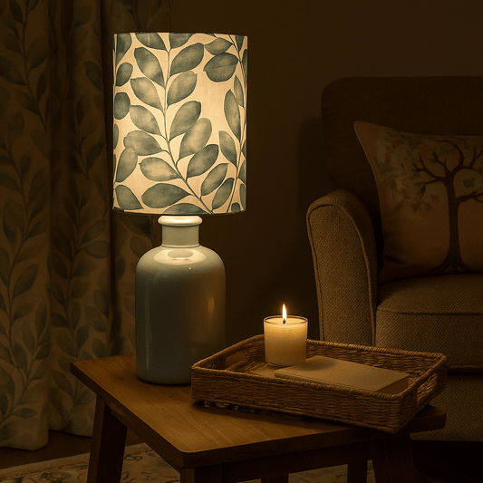 Voyage Maison (Riva Home) Voyage Maison Lamp Bundle ROWAN ANNA & ELSPETH COMPLETE TABLE LAMP Aqua / Duck Egg | Ceramic & Cotton by Voyage Maison | Additions Collection