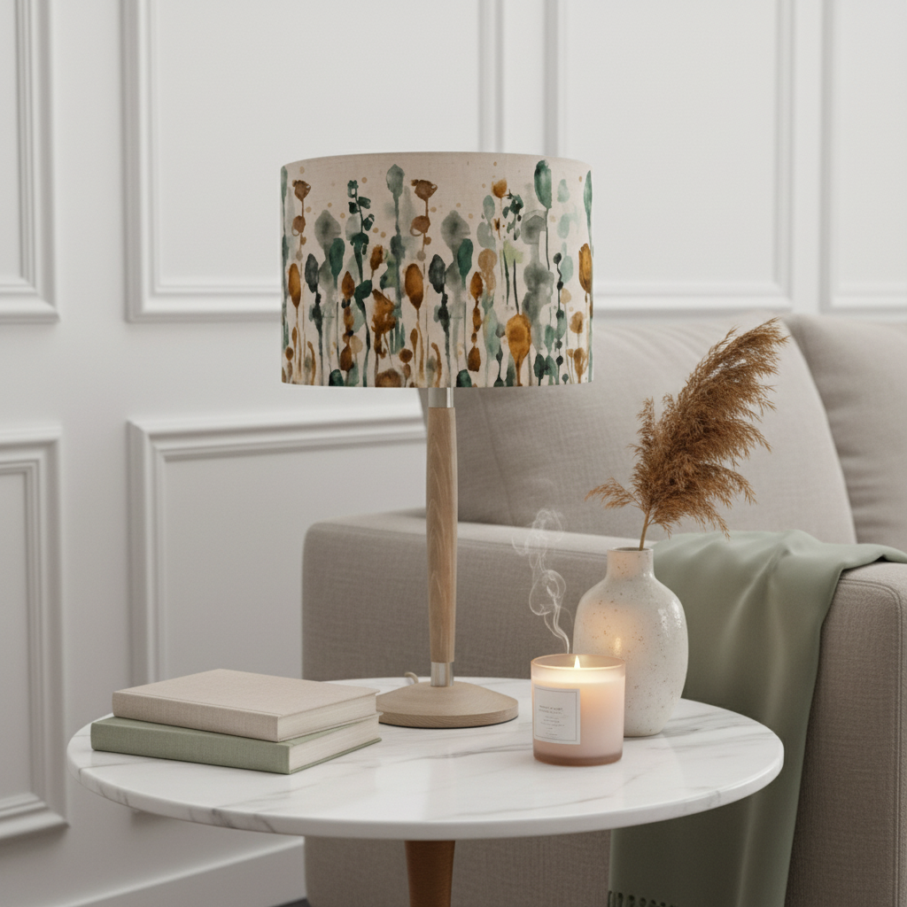 Voyage Maison (Riva Home) Voyage Maison Lamp Bundle SOLENSIS MEDIUM LAMP BASE GREY & ARLEY PERIDOT SHADE BUNDLE by Voyage Maison