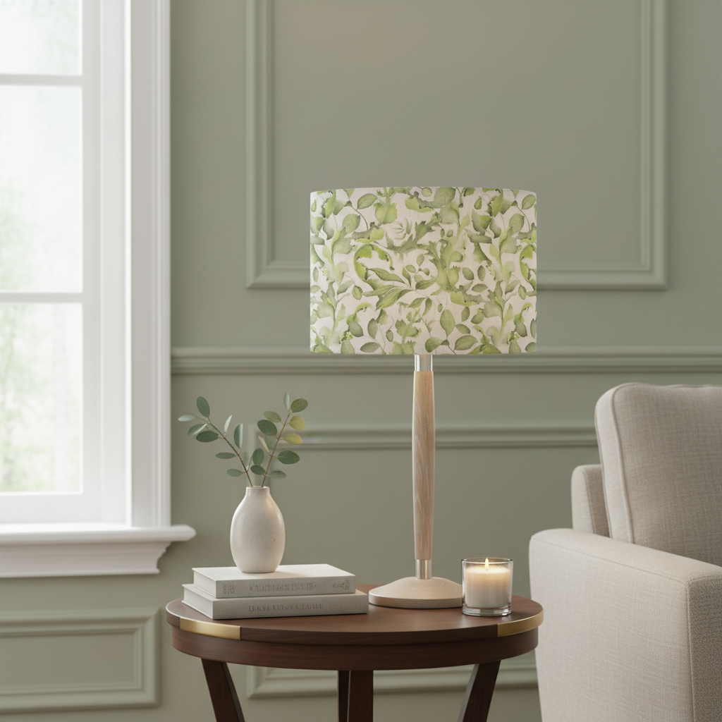 Voyage Maison (Riva Home) Voyage Maison Lamp Bundle SOLENSIS MEDIUM LAMP BASE GREY & CLAUDIA EVA SHADE BUNDLE by Voyage Maison