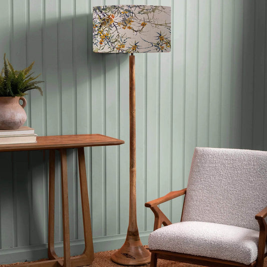 Voyage Maison (Riva Home) Voyage Maison Lamp Bundle Voyage Maison Hawthorn & Kinross 136cm Complete Floor Lamp Natural/Mango