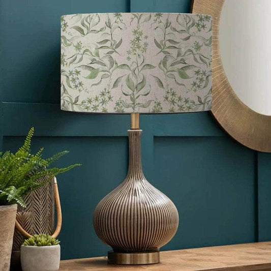 Voyage Maison (Riva Home) Voyage Maison Lamp Bundle Voyage Maison Hettie Eva Shade & Ursula Ceramic Table Lamp – Stone/Vine