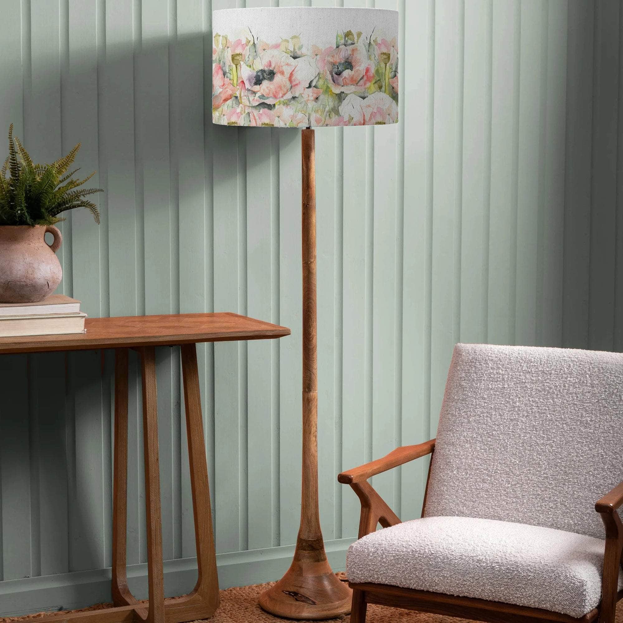 Voyage Maison (Riva Home) Voyage Maison Lamp Bundle Voyage Maison Papavera Sweetpea & Kinross 136cm Complete Floor Lamp Natural/Mango