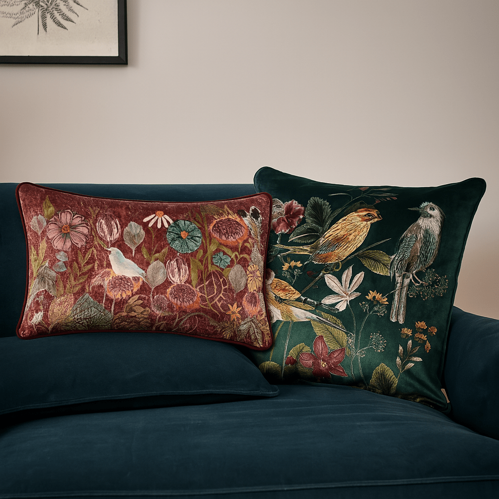 Wylder (Riva Home) Cushions Meadow Bloom Blossom Garden Cushion – Mauve by Wylder Nature