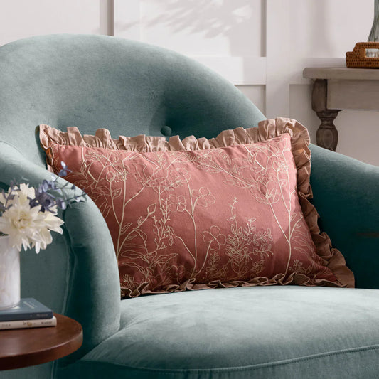 Wylder (Riva Home) Cushions Petal MAE EMBROIDERED COTTON CUSHION by Wylder