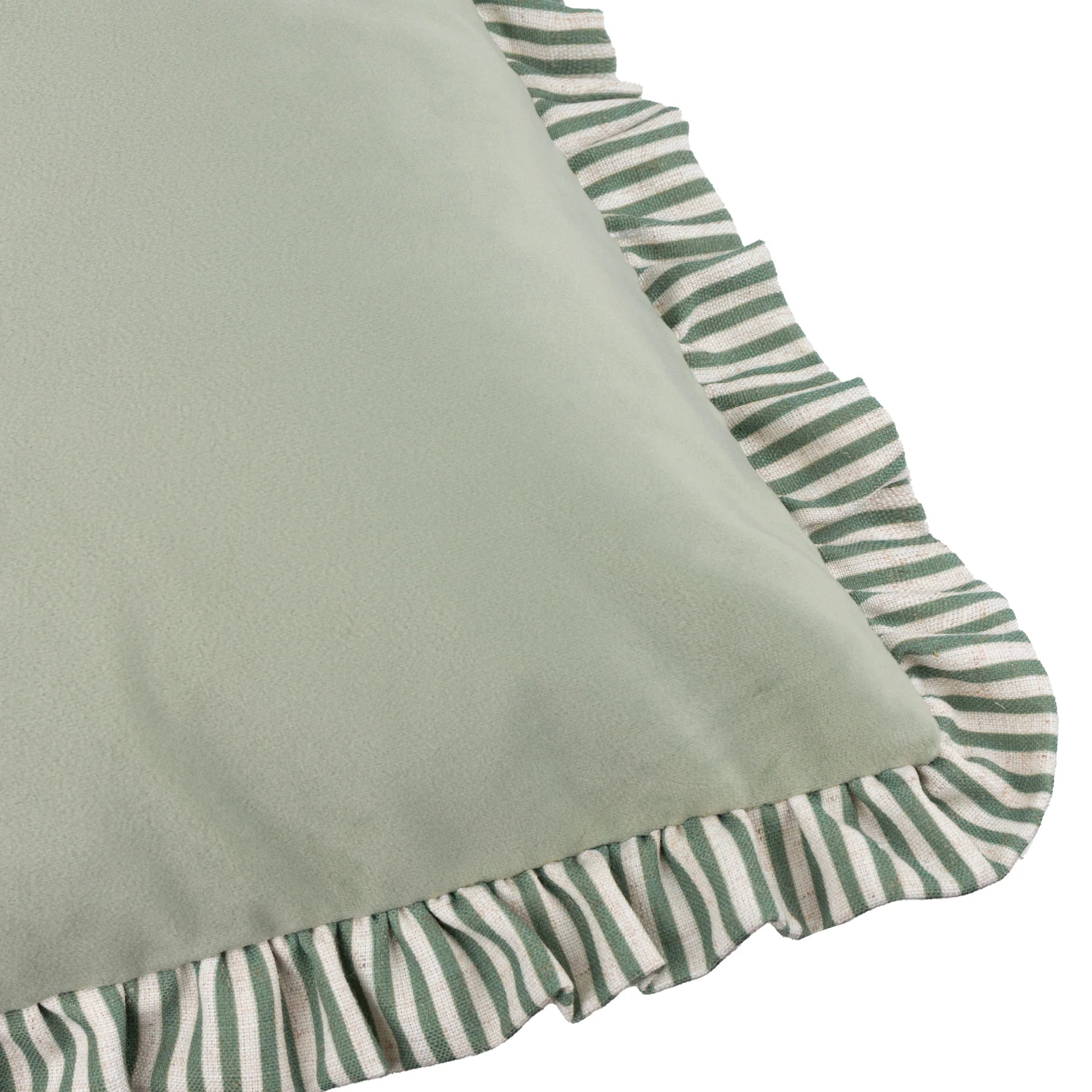 Wylder (Riva Home) Cushions SOLENE RUFFLE MATTE VELVET CUSHION by Wylder