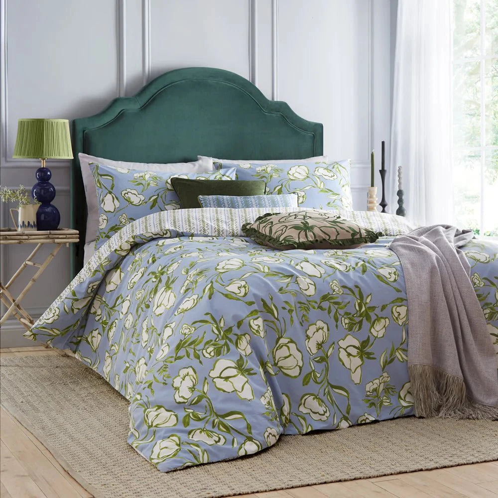 Wylder (Riva Home) Duvet Cover set Albera Floral Duvet Cover Set French Blue by Wylder Nature