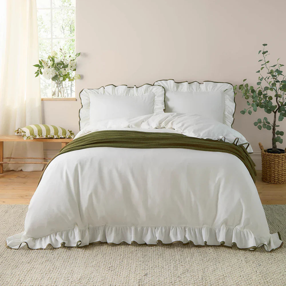 Wylder (Riva Home) Duvet Cover set BLOUSEY COTTON RUFFLE DUVET COVER SET by Wylder Nature