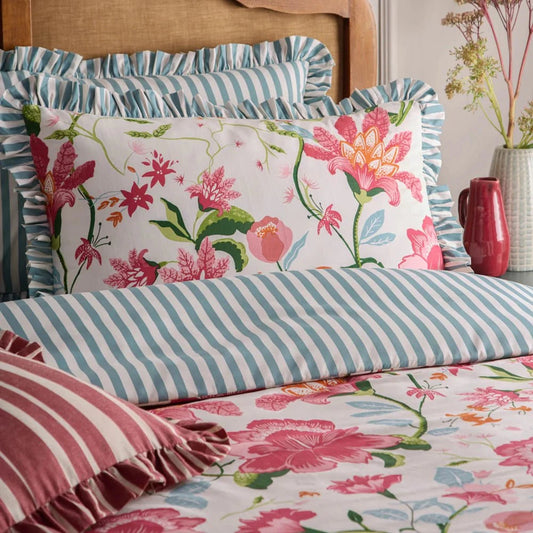 Wylder (Riva Home) Duvet Cover set Wylder Nature Claudia Floral Ruffle Duvet Cover Set Multicolour