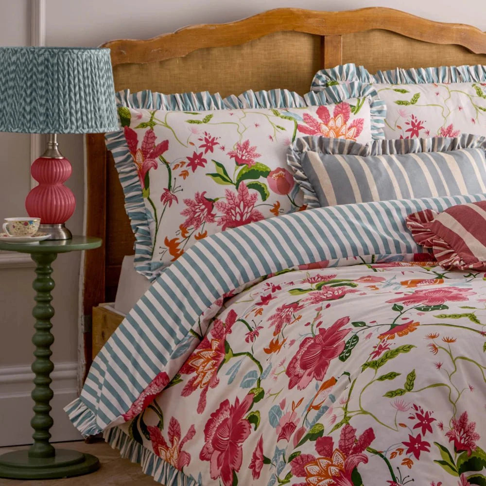 Wylder (Riva Home) Duvet Cover set Wylder Nature Claudia Floral Ruffle Duvet Cover Set Multicolour