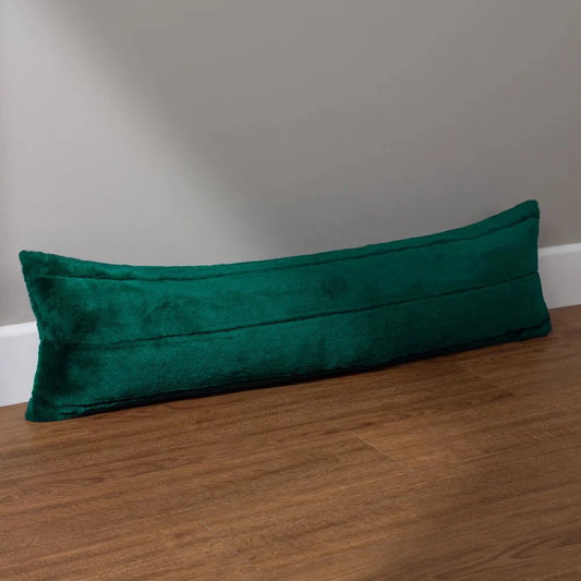 Wylder (Riva Home) Interior Design Range Green EMPRESS FAUX FUR DRAUGHT EXCLUDER | by Paoletti