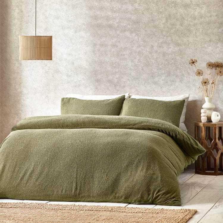 Yard (Riva Home) Bedspread BOUCLE DUVET COVER SET | OLIVE | by Yard
