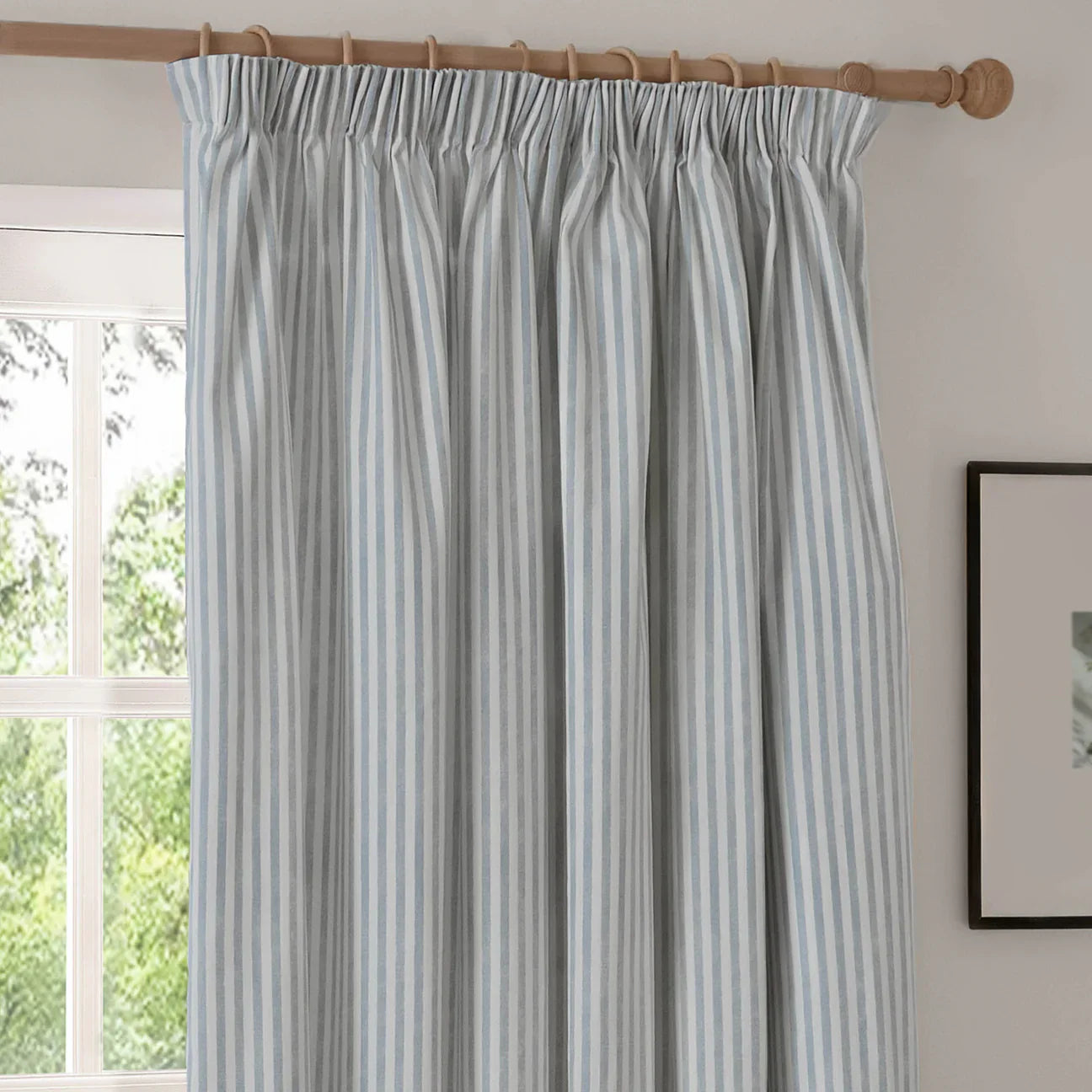 Yard (Riva Home) Curtains HEBDEN STRIPED 100% COTTON LINED CURTAINS MINERAL BLUE
by Yard