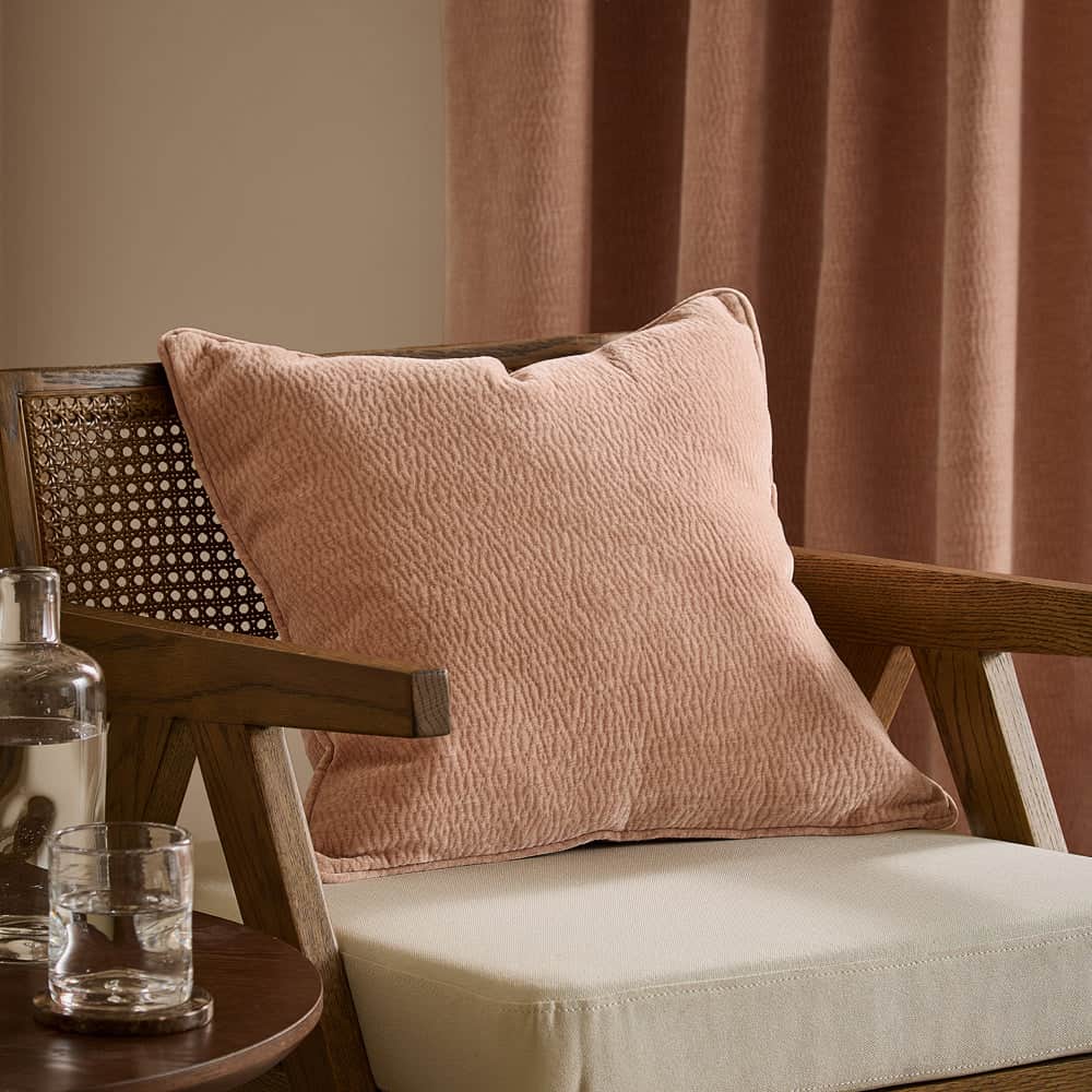 Yard (Riva Home) Cushions Cotta HEATH WASHED VELVET TEXTURED CUSHION – FEATHER FILLED by Yard