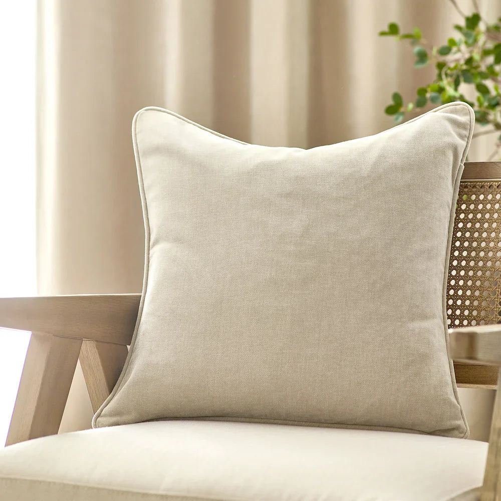 Yard (Riva Home) Cushions Linen HEAVY CHENILLE PIPED CUSHION (12 colours available) by Yard