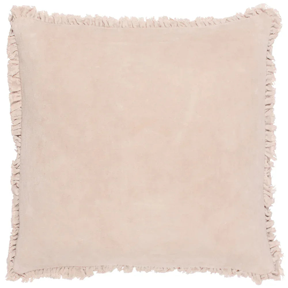 Yard (Riva Home) Cushions Natural BERTIE WASHED COTTON VELVET CUSHION by Yard