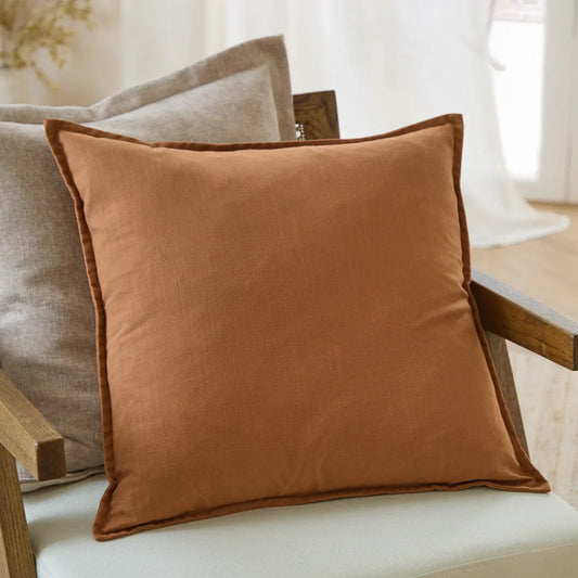 Yard (Riva Home) Cushions Toffee SLUB COTTON CUSHION by Yard