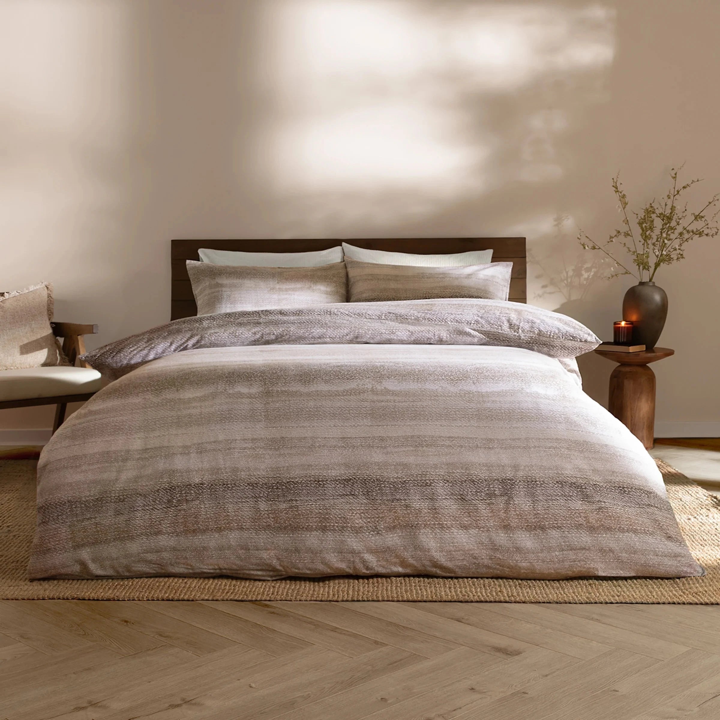 Yard (Riva Home) Duvet Cover set Swift Brushed Cotton Duvet Cover Set Natural by Yard