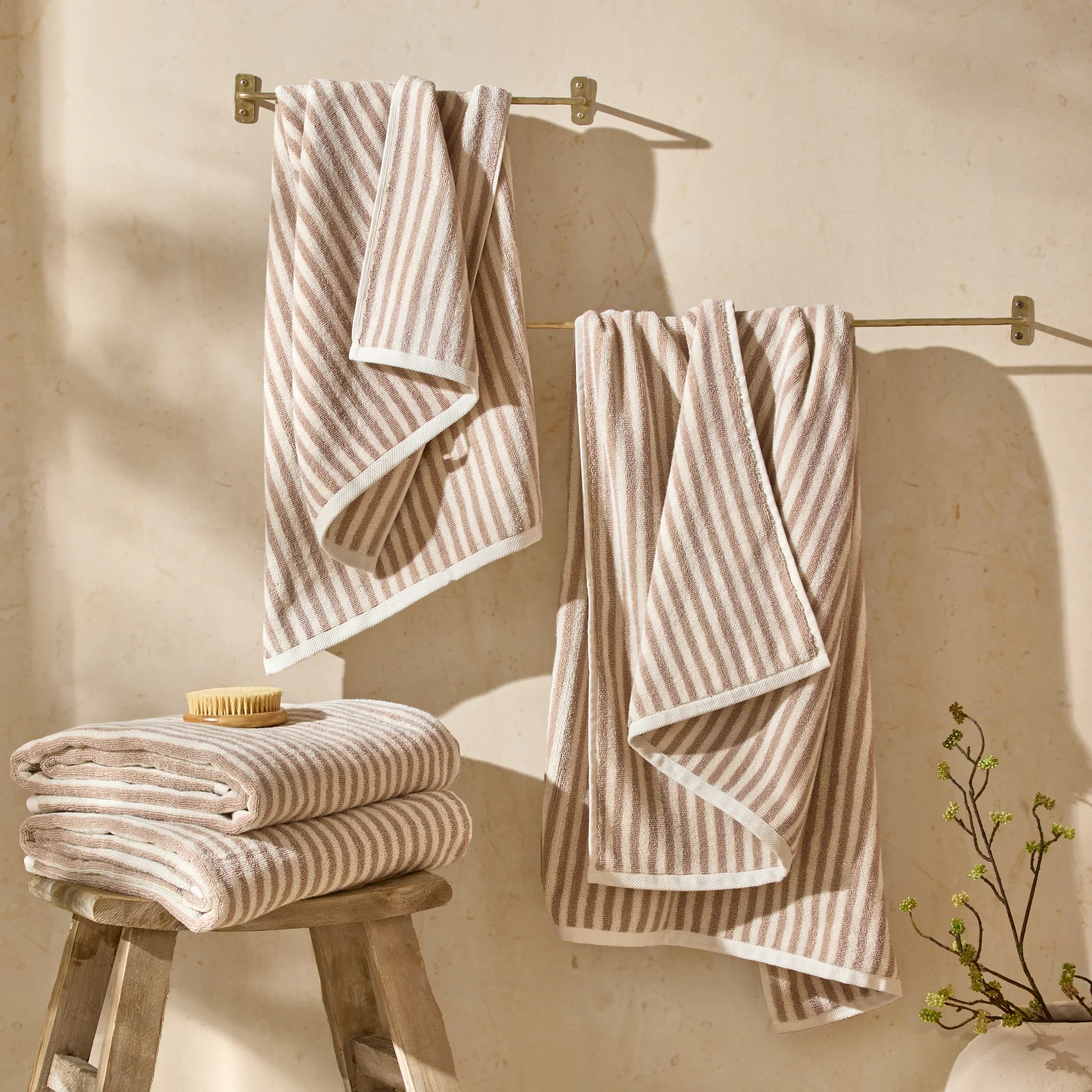 Yard (Riva Home) Home Accessories HEBDEN STRIPED COTTON TOWELS COLLECTION by Yard