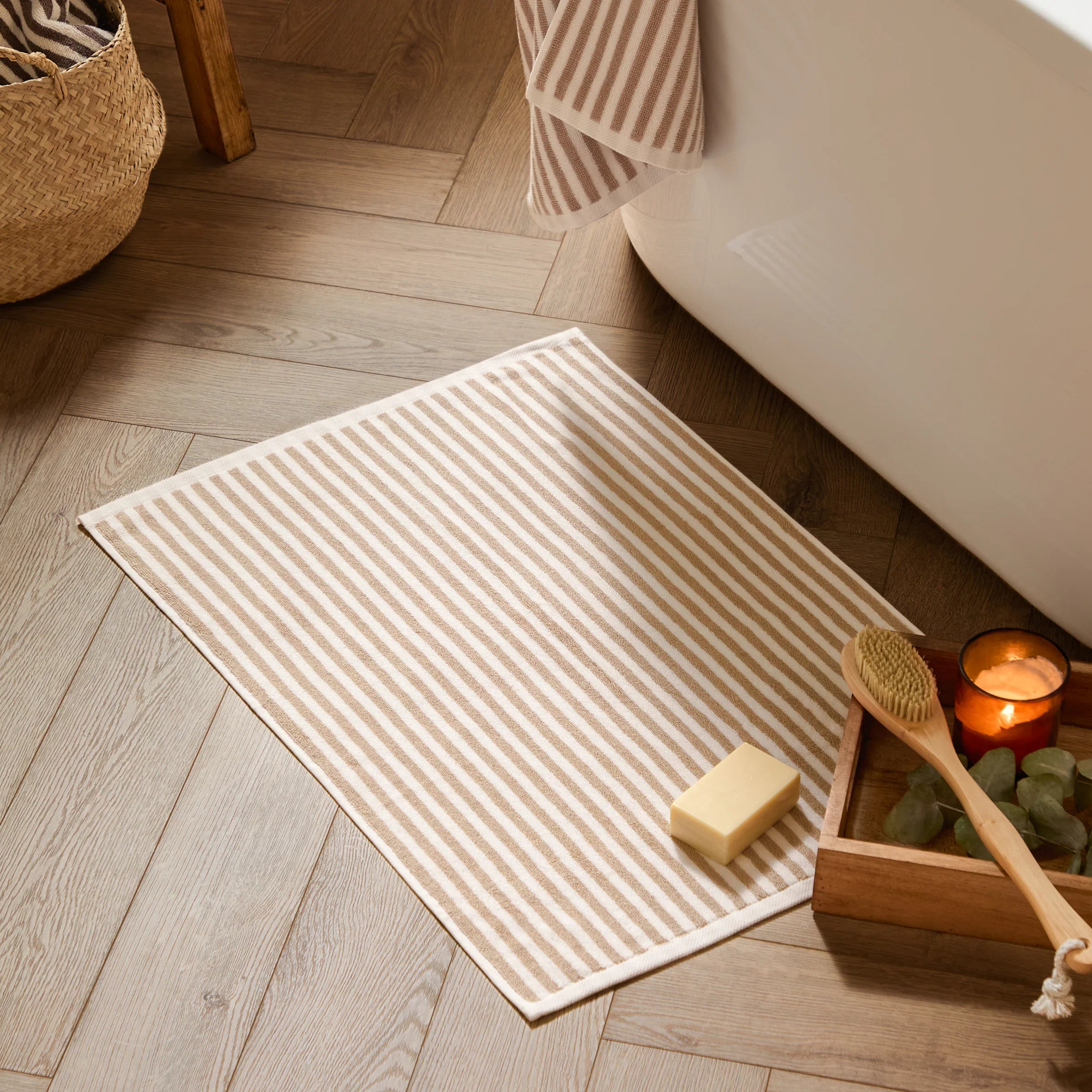 Yard (Riva Home) Home Accessories HEBDEN STRIPED COTTON TOWELS COLLECTION by Yard