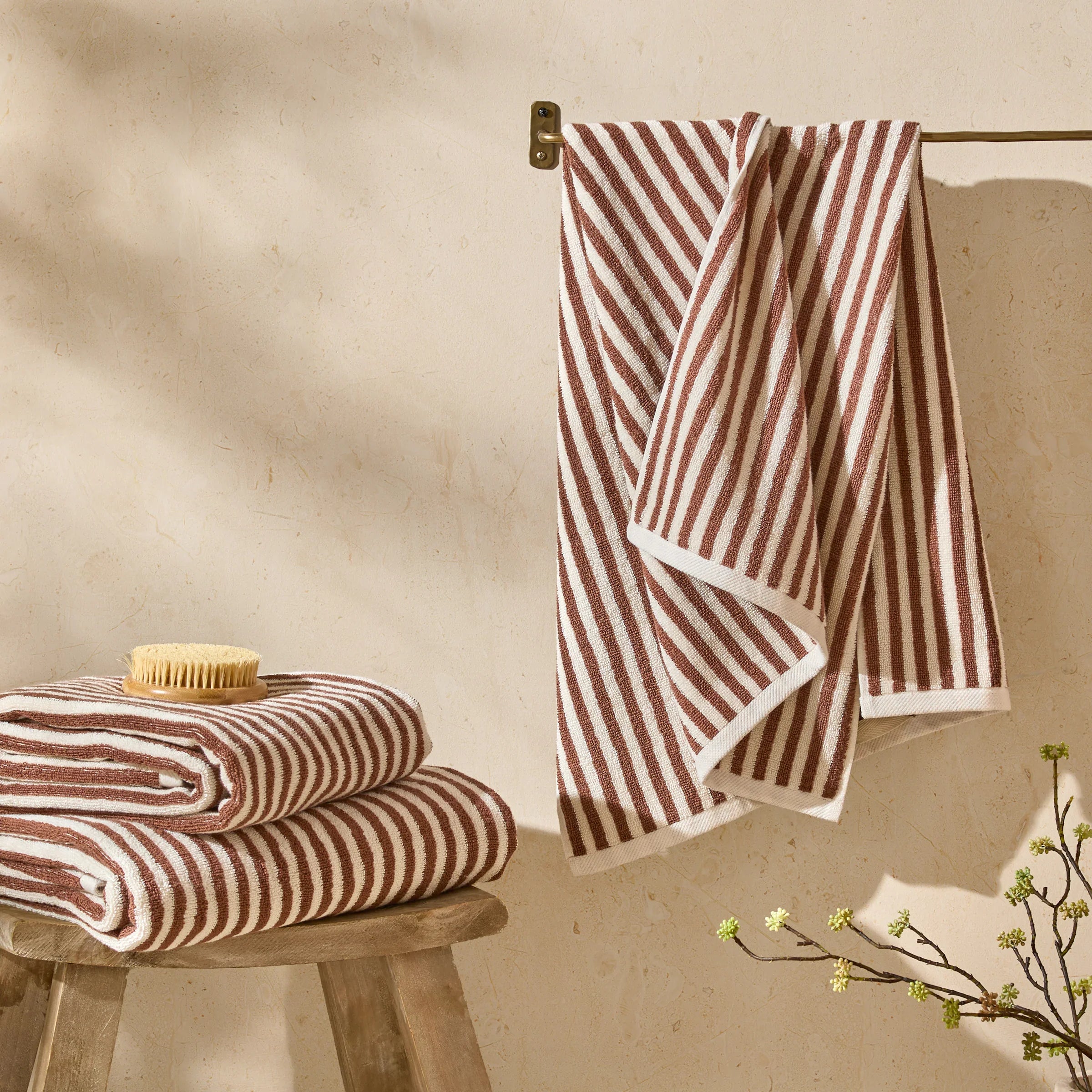 Yard (Riva Home) Home Accessories HEBDEN STRIPED COTTON TOWELS COLLECTION by Yard