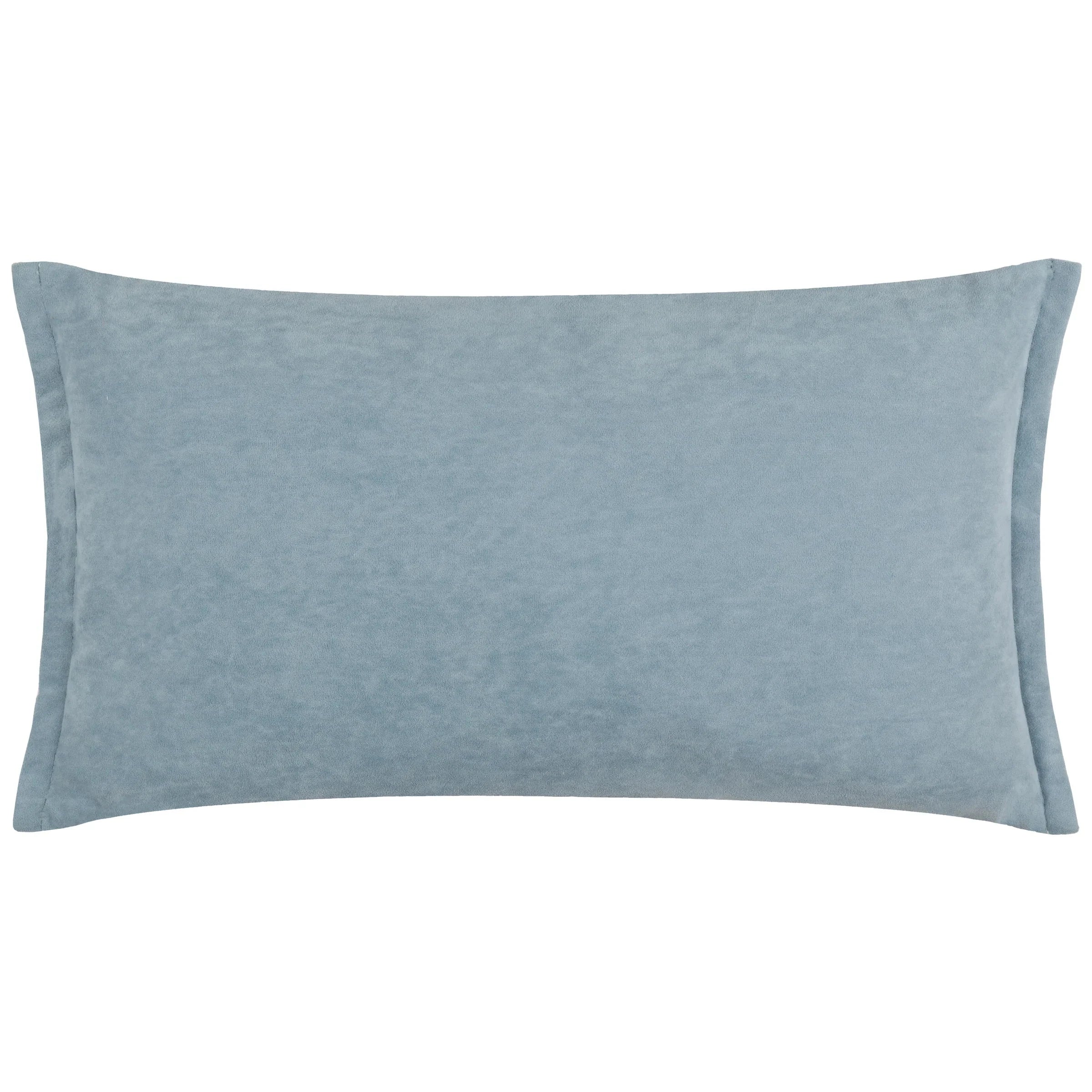 Yard (Riva Home) Yard Cushion Rectangular 30x50cm Yard Merton Square or Rectangular Velvet Cushion Dusty Blue