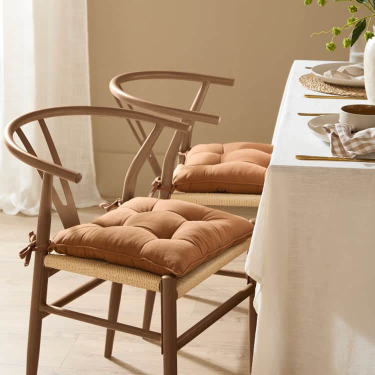 Yard (Riva Home) Yard Cushion SLUB COTTON 2 PACK SEAT PADS by Yard