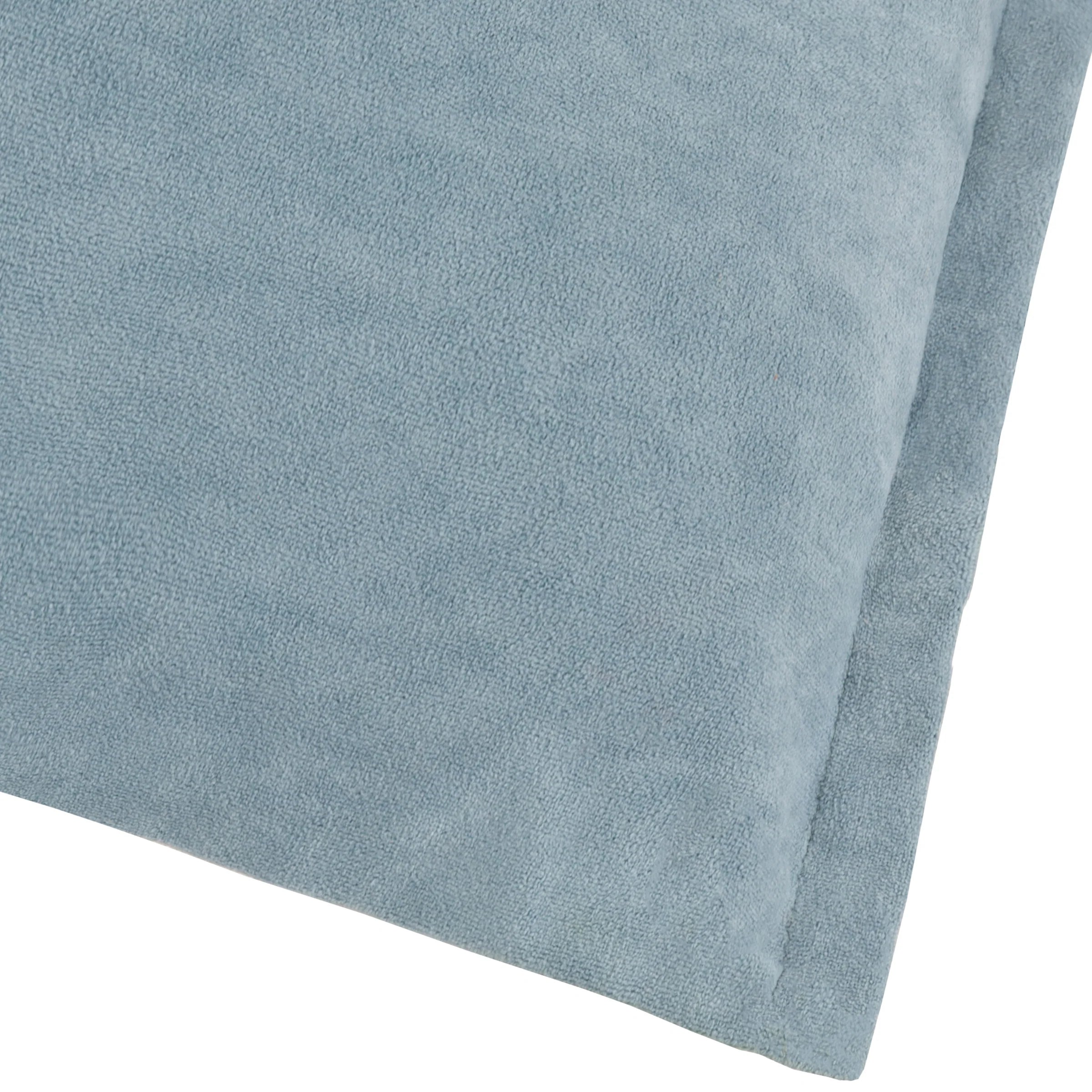 Yard (Riva Home) Yard Cushion Yard Merton Square or Rectangular Velvet Cushion Dusty Blue
