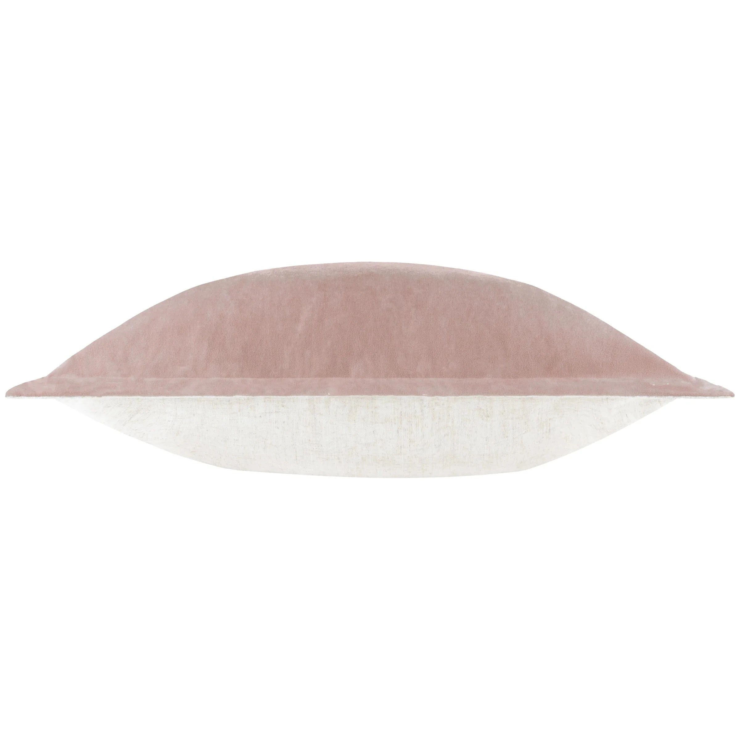 Yard (Riva Home) Yard Cushion Yard Merton Square or Rectangular Velvet Cushion Dusty Rose