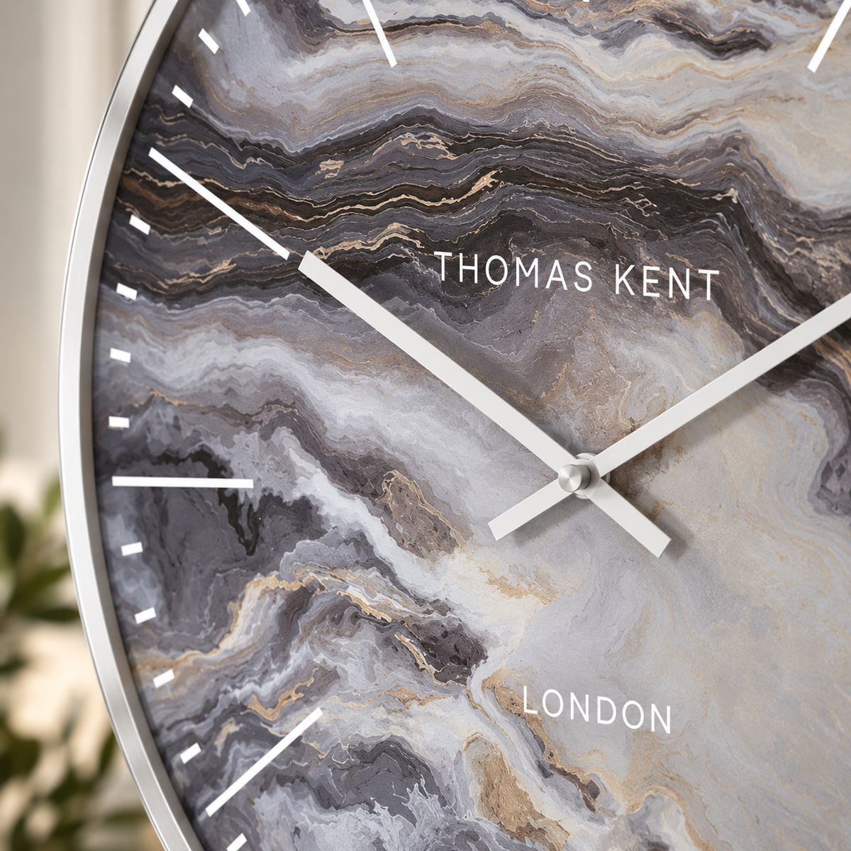 OYSTER LARGE GRAND CLOCK – GLACIER & BRONZE Curated by simply Hazel