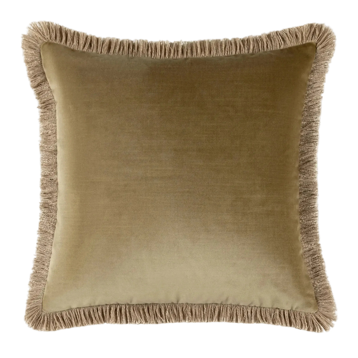 ELODIE VELVET FRINGE CUSHION by Scatter Box