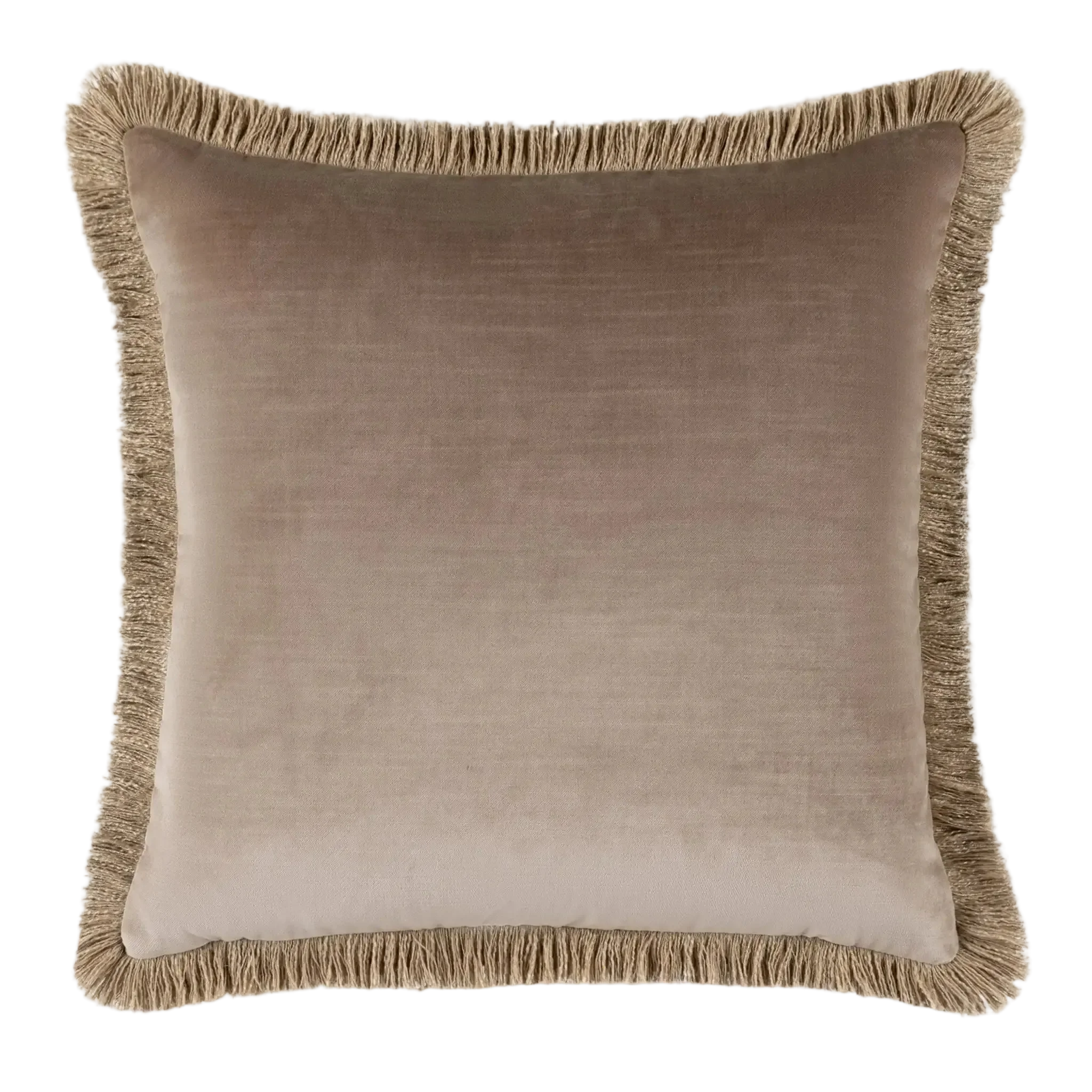 ELODIE VELVET FRINGE CUSHION by Scatter Box