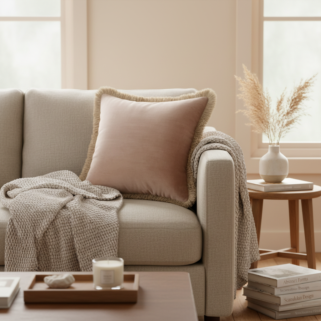 ELODIE VELVET FRINGE CUSHION by Scatter Box