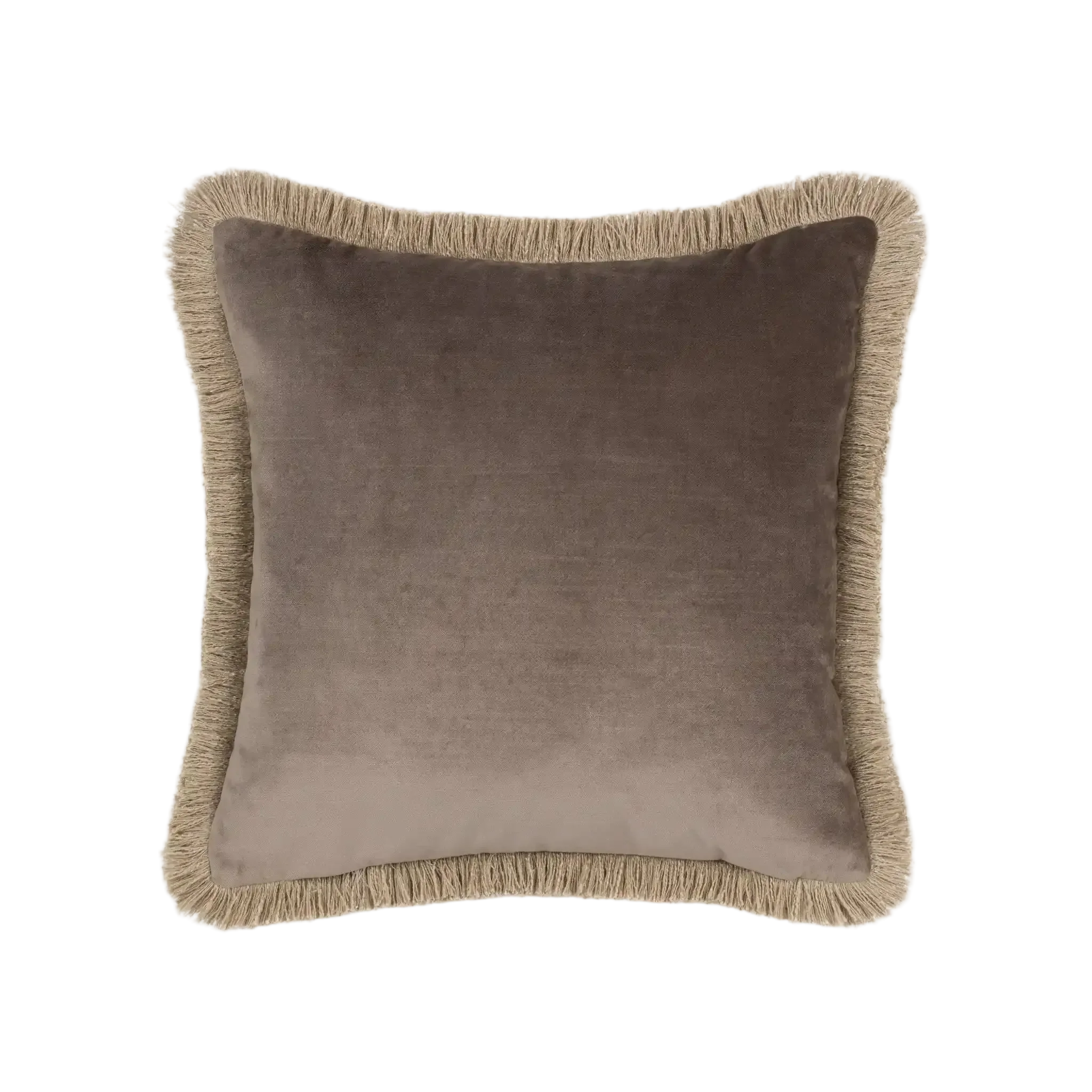 ELODIE VELVET FRINGE CUSHION by Scatter Box