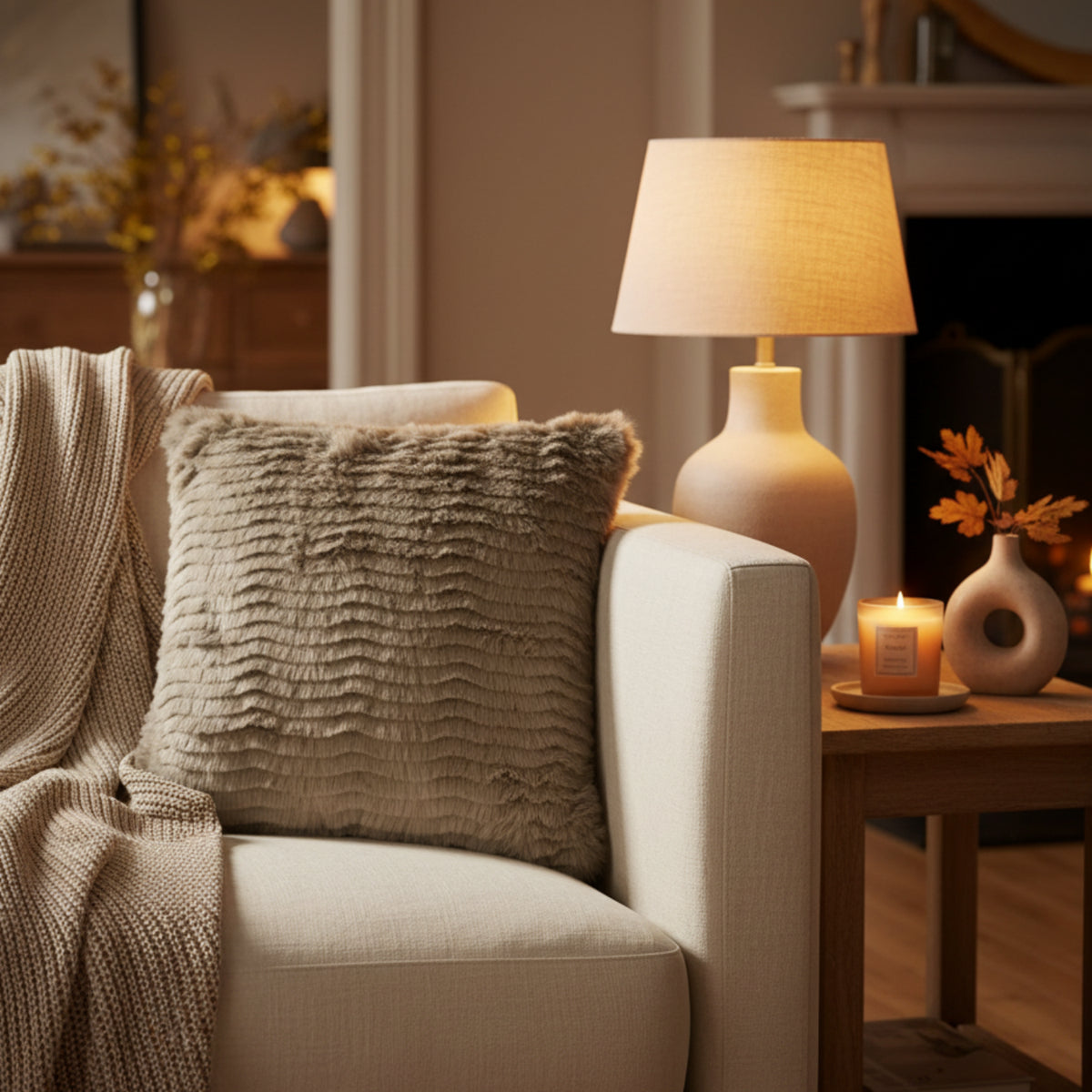 PRESLEY FAUX FUR CUSHION by Scatter Box