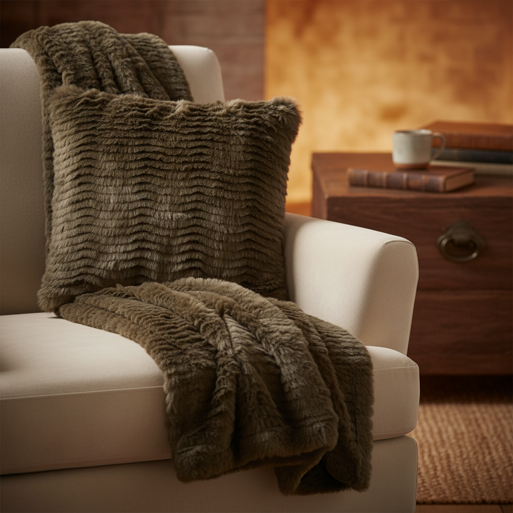PRESLEY FAUX FUR CUSHION by Scatter Box