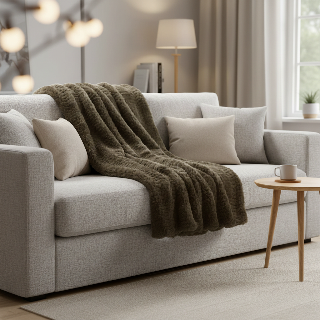 PRESLEY FAUX FUR THROW by Scatter Box