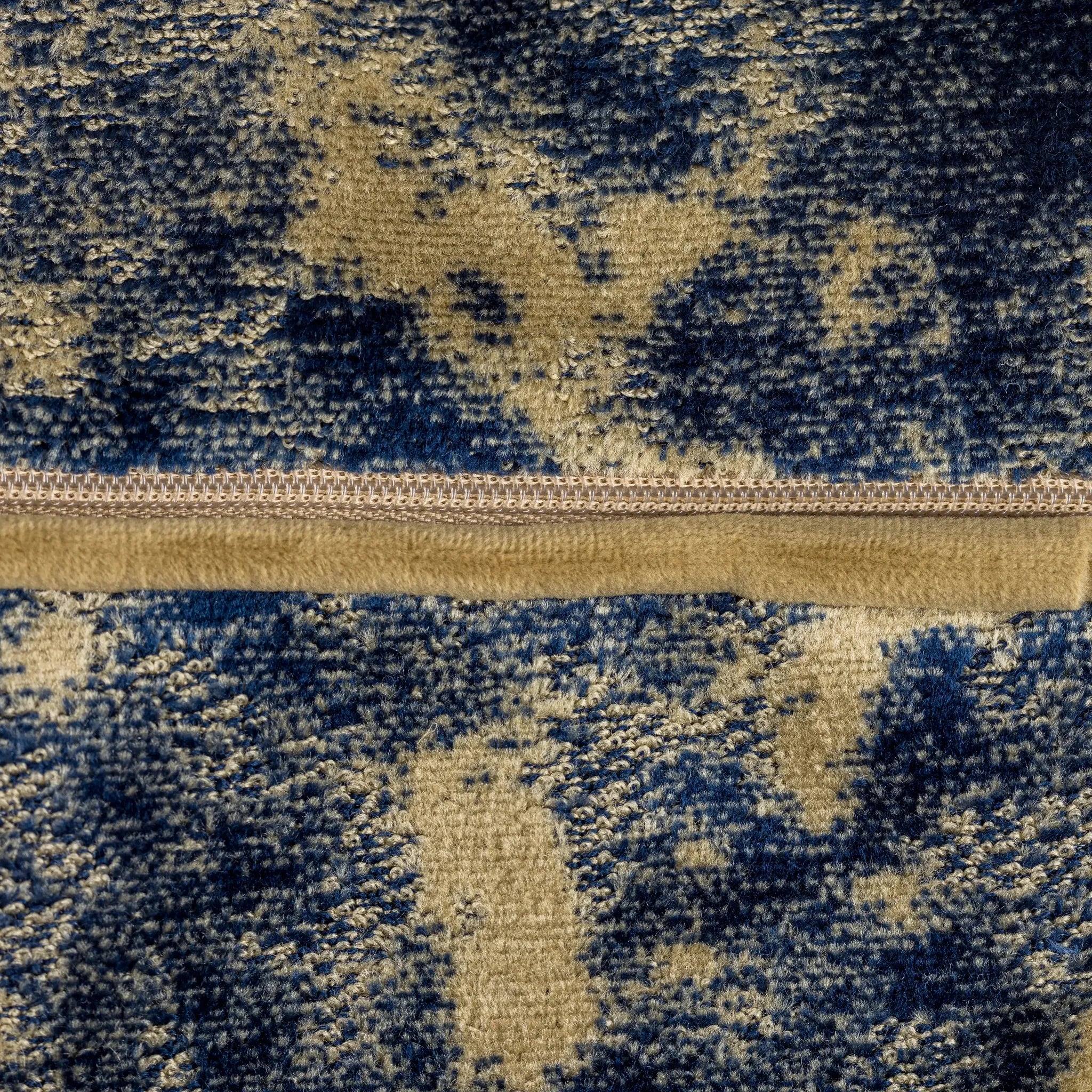 MIRA VELVET CUSHION Navy/Sand by Scatter Box
