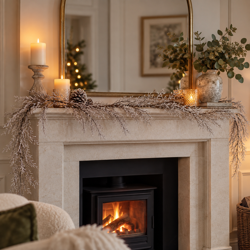 FROSTED TWIG GARLAND – 180CM Curated by simply Hazel