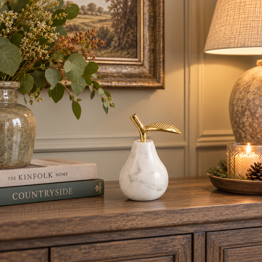 PERLA MARBLE PEAR – WHITE Curated by simply Hazel