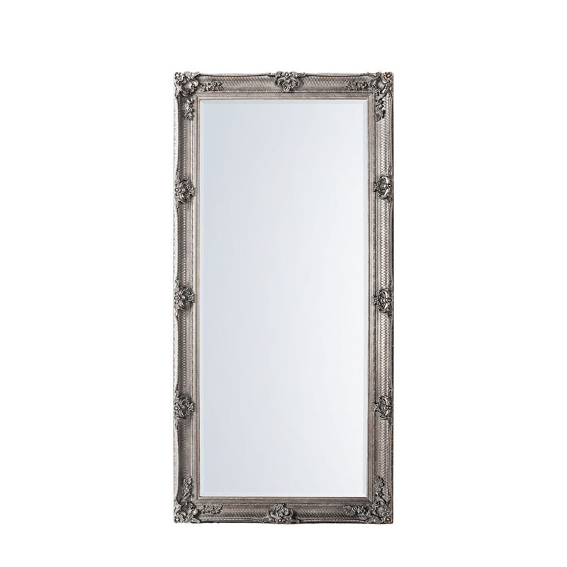ABBEY HAND-CRAFTED FRAME LEANER MIRROR – SILVER Curated by simply Hazel