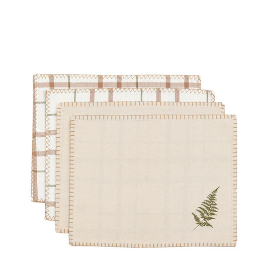 WOODLAND FESTIVE STRIPE PLACEMATS – SET OF 4 | Ella James