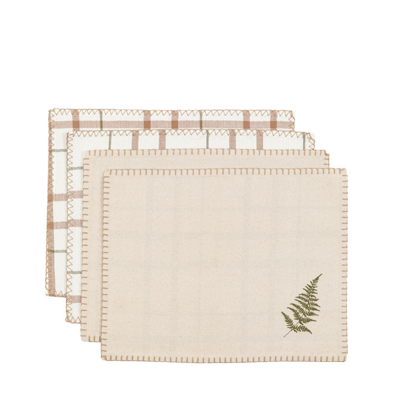 WOODLAND FESTIVE STRIPE PLACEMATS – SET OF 4 | Ella James