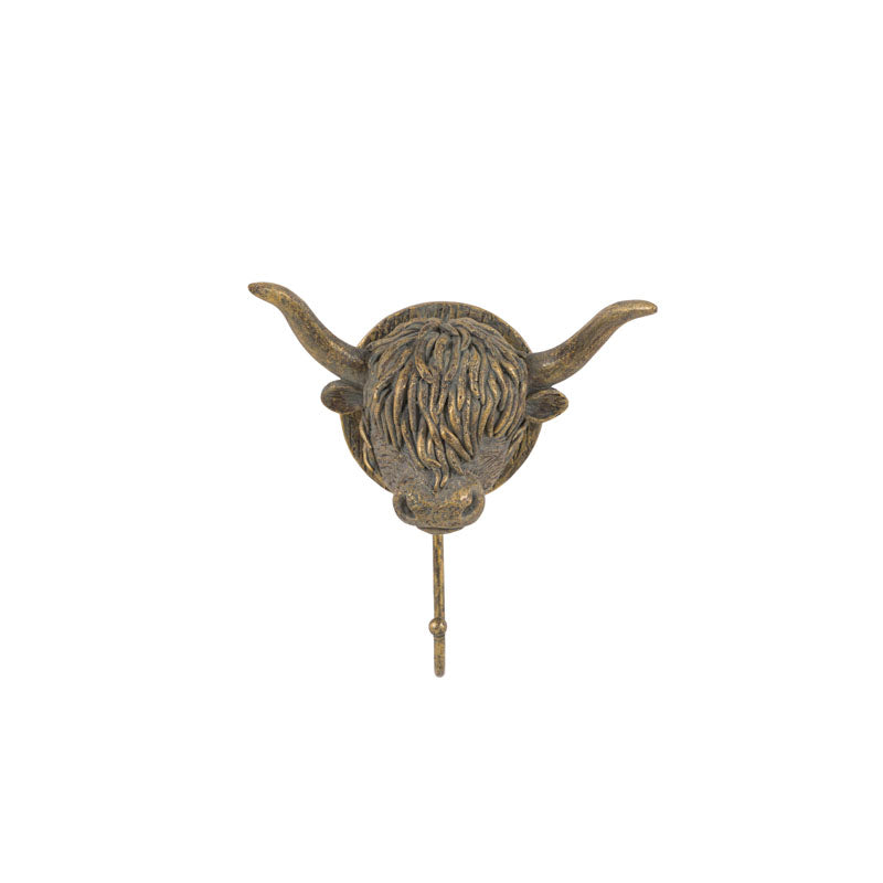 HIGHLAND COW WALL HOOK – ANTIQUE BRONZE Curated by simply Hazel | Gallery Direct