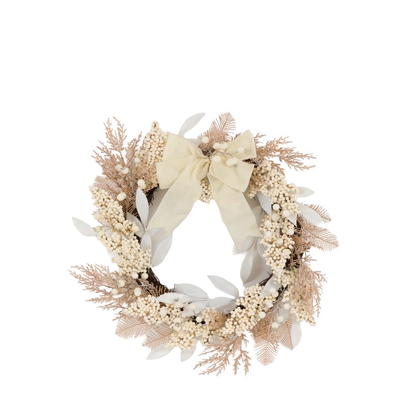 BERRY WREATH – CREAM 60CM Curated by simply Hazel