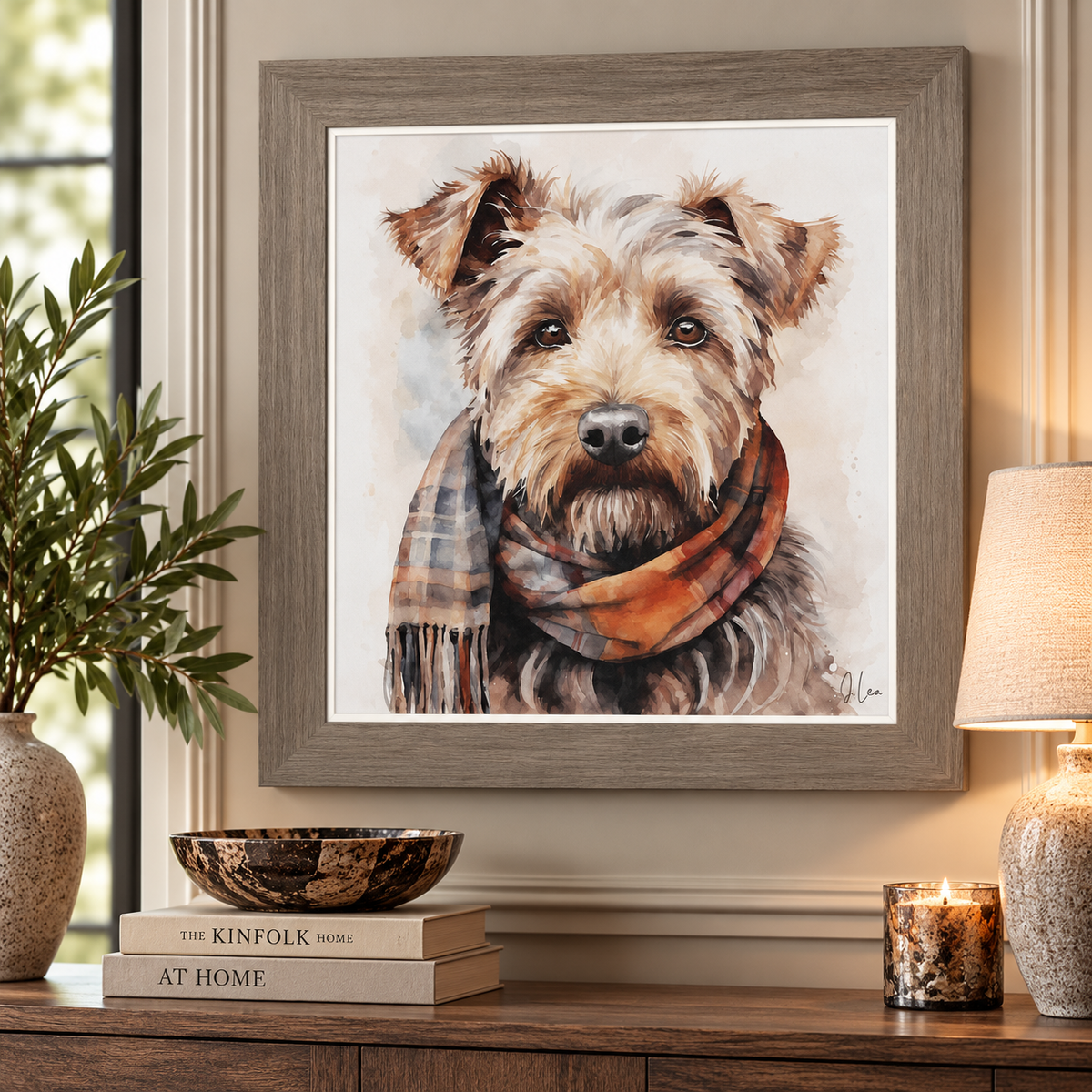 TEDDY FRAMED CANVAS Curated by simply Hazel