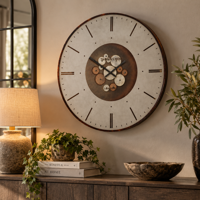 CLOCKSMITH GRAND COG WALL CLOCK – BRONZE Curated by simply Hazel