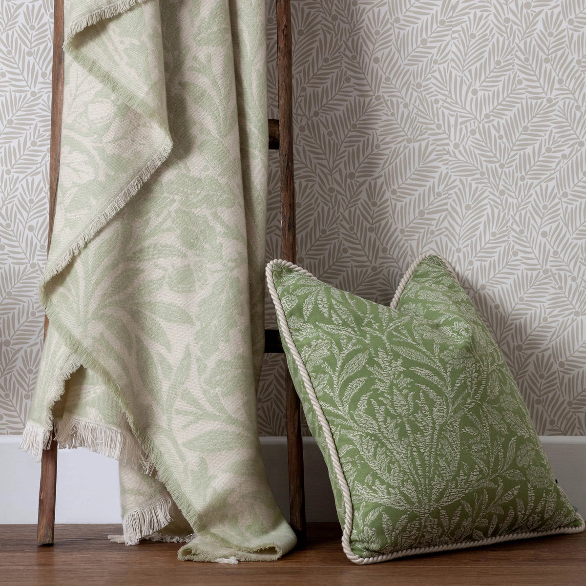 ACORN TONAL JACQUARD THROW by Morris & Co.