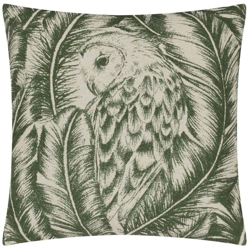 ALBUS JACQUARD CUSHION Green by Wylder